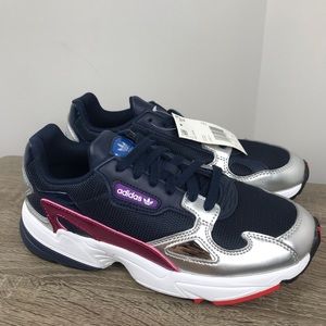 adidas falcon navy silver